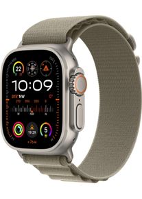 Apple Smartwatch »Watch Ultra 2 Titanium« (4,9 cm / 1,92 ′′) Watch OS 10 in grau, Größe M