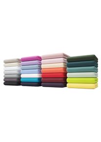 my home Spannbettlaken »PHYSALIS« Baumwolle in grün, Größe 160x200 18