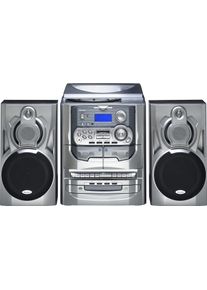 K&auml;rcher Karcher Stereoanlage &raquo;KA 5300&laquo; ( FM-Tuner mit RDS ) Schallplattenspieler, Radio, Lautsprechersystem, Senderspeicher, CD in silberfarben