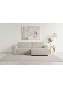 Home Affaire Schlafsofa »Noord Schlafecksofa, Breite 250 cm« Cord, Struktur, Webstoff, mit Wellenunterfederung, Massivholzrahmen, Größe B/H/T: 250...