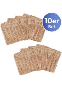 Maximex Reinigungstuch »Kupfertuch« ( 16 cm Set, 10 Stk. tlg. entfernt schonend hartnäckigen Schmutz, rostfrei & auswaschbar in braun