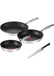 Tefal Pfannen-Set »Duetto+ Ice Force« Edelstahl 18/10 Set in grau, Größe Ø 28 cm + Höhe 14,5 cm