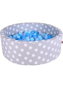 KNORRTOYS Bällebad »Soft, Grey White Stars« mit 300 Bällen balls/soft Blue/Blue/transparent; Made in Europe in grau
