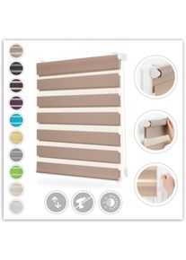 LICHTBLICK Original Doppelrollo »Duo Rollo Klemmfix« Lichtschutz ohne Bohren freihängend Seitenzugrollo, Montage mit beiliegendem, verstellbarem...