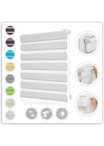LICHTBLICK Original Doppelrollo »Duo Rollo Klemmfix« Lichtschutz ohne Bohren freihängend Seitenzugrollo, Montage mit beiliegendem, verstellbarem...