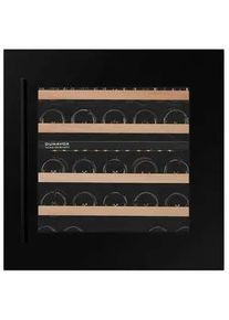 Weinkühlschrank , Schwarz , Holz, Metall, Glas , Buche , massiv , G , 59x59.8x56.5 cm , Elektrogeräte, Standgeräte