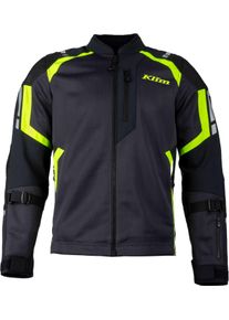 Klim Induction Pro, casaco t&ecirc;xtil , cor: Cinzento Escuro/Preto/Amarelo N&eacute;on , tamanho: L