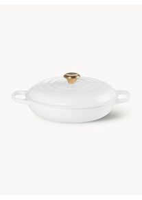 Le Creuset Caçarola gourmet de ferro fundido Signature Collection Branco Metal Ø 40 x Alt 12 cm, 3,5 L