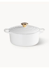 Le Creuset Caçarola redonda de ferro fundido Signature Collection Dourado, Branco Metal Ø 24 x Alt 17 cm, 4,2 L