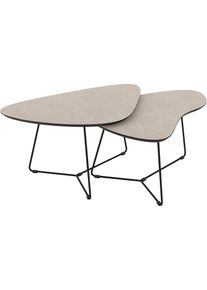 Hela , Couchtisch »PISA« Set, 2 Stk. tlg. , Cashmere/Schwarz + Schwarz + Cashmere