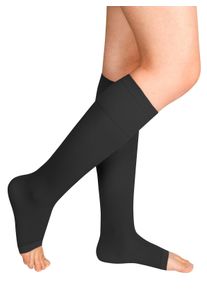 Damen St&uuml;tzkniestr&uuml;mpfe in schwarz ,Gr&ouml;&szlig;e 0, WITT, 84% Polyamid, 16% Elasthan