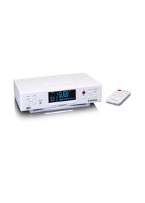 Lenco , Küchen-Radio »KCR-190WH Küchenradio Unterbau mit PLL-FM-Radio DAB+ BT« (Bluetooth Digitalradio (DAB+) 4 W) , Weiß , Uhr und Timerfunktion