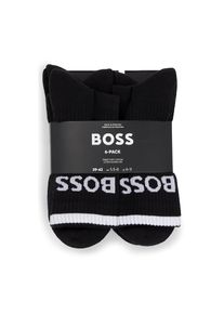 BOSS, Herren, Businesssocken &raquo;6P QS Stripe CC&laquo; Packung, 6er, 6 Paar tlg. mit Schriftzug, Black_001, 39-42, Black_001, 6er Pack Businesssocken von BOSS