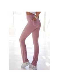 Lascana , Jazzpants aus weichem Material in Cord-Optik, Loungewear , rosa , N-Gr , 32/34 -N-Gr , 32/34 , Bequeme elastische Jazzpants