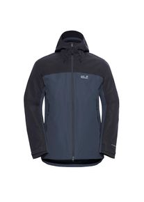 Jack Wolfskin, Damen, 3-in-1-Funktionsjacke mit Kapuze 3in1, wasserdicht, &Uuml;bergangsjacke, midnight sky, XXL, midnight sky, Wasserdichte Winterjacke 