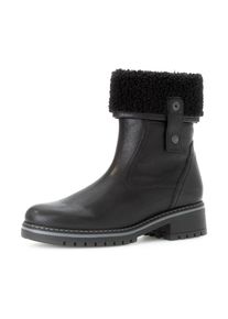 Gabor, Damen, Winterboots &raquo;GENUA&laquo; , Blockabsatz, Winterstiefelette, mit Rei&szlig;verschluss, G-Weite, schwarz, 43, schwarz, Stiefelette mit umschlagbarem 