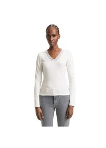 Tom Tailor Denim, Damen, Langarmshirt, off white, XL, off white, Langarmshirt von Tom Tailor Denim