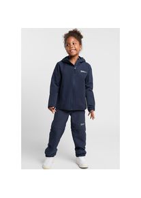 Jack Wolfskin, Unisex, Softshelljacke &raquo;SOLYD JACKET K&laquo; mit Kapuze, night-blue, 128, night-blue, Leichte Softshell-Jacke