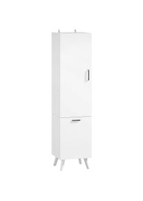 HOMCOM Bathroom tall cabinet storage cabinet with door cabinets, 35 x 31.5 x 144 cm, white | Aosom Ireland
