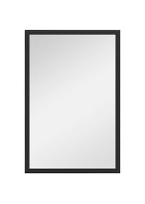 HOMCOM Wall Bathroom Mirror, 60 x 40 cm Wall-Mounted Mirror for Living Room, Bedroom, Hallway, Black | Aosom Ireland