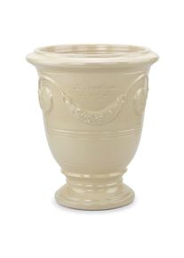 Poterie de la Madeleine Pflanzkübel Vase d’Anduze Cremeweiß Groß