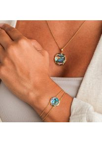 Holzkern Colliers Femme or et abalone