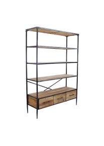 Bob Gardens Libreria in Legno cm 128x44,5x153,5 - DENE Marrone
