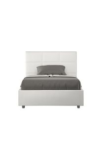 Itamoby Letto Una piazza e mezza Mika 120X200 Rete e Contenitore Bianco