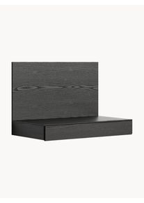 New Works Wall-mounted Desk Tana Black Wood B 85 x D 47 cm