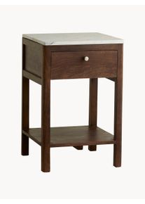 Nordal Mango Wood Nightstand Bille Brown Solid wood, Wood B 41 x H 60 cm