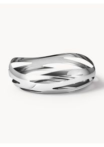 Georg Jensen Stainless Steel Storage Basket Cobra in an Organic Shape Silver High-grade steel &Oslash; 24 x H 8 cm