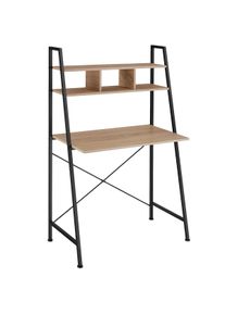 TecTake Scrivania Exeter 85,5x46,5x140cm - Industriale legno chiaro, rovere Sonoma - 404701