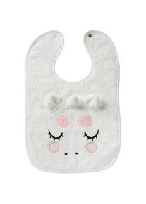 Patinio Lätzchen , Weiß , Textil , Einhorn , 40x1x25 cm , Oeko-Tex® Made IN Green , innenliegende Nässeschutzfolie , Schlafen, Babytextil-Kollektionen