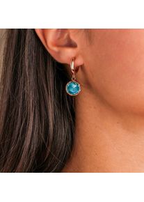 Holzkern Earrings Damer rosaguld og perlemor