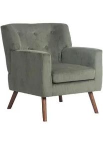 CLP Sessel Cord Grün , Textil , 72x80x74 cm , Wohnzimmer, Sessel, Polstersessel