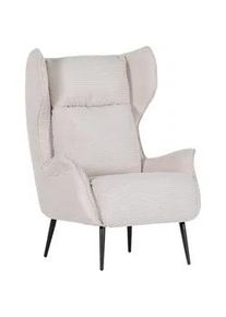 Landscape Ohrensessel , Beige , Textil , 83x106x89 cm , Stoffauswahl, erweiterbar (Typenauswahl) , Wohnzimmer, Sessel, Ohrensessel