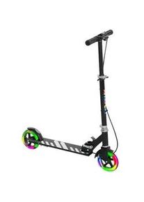 Aiyaplay Roller Kinder Klappbar mit Verstellbarer Lenkerhöhe, 2 Leuchtenden Räder Schwarz , Metall , 36x89x73 cm , unisex , Spielzeug, Kinderfahrzeuge