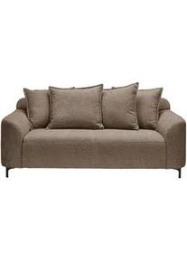 Carryhome 2,5-Sitzer , Taupe , Textil , Füllung: Schaumstoff , 200x84x99 cm , Typenauswahl, Hocker erhältlich, Rücken echt , Wohnzimmer, Sofas & Couches, Sofas, Textilsofas