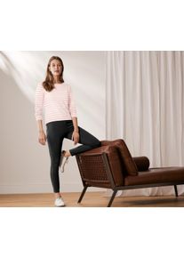 Tchibo - Női hossz&uacute; ujj&uacute; felső - m&eacute;ret L 44/46 - feh&eacute;r/cs&iacute;kos