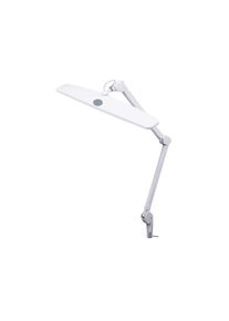Velleman Lámpara de escritorio LED con abrazadera, brazo giratorio, interruptor on/off, función de atenuación, 84 LED, 58 cm ancho, 21 W, 6500 K,
