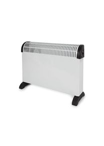 Perel Calentador de convector, para uso interior, tres configuraciones de calor, Fan Turbo, 2000 W