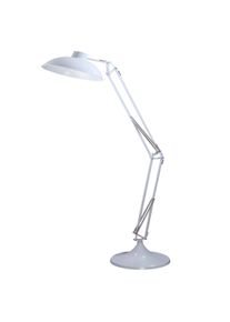 Salesfever lámpara de pie industrial | 1 luz | acero | 34 x 92 x 173 cm | blanco