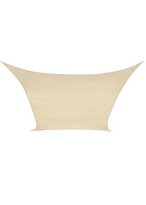 Perel Sombreado Velo, permeable, transpirable, 3.6 x 3.6 m, 180 g/m², Pehd, cuadrado, champán