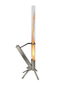 Green Flame - Calentador de patio de pellets para exteriores - BPH-R80 - Acero inoxidable - Sin gas