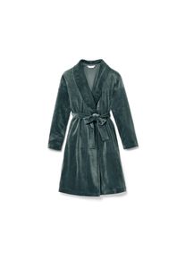 Tchibo - Nicki-Morgenmantel - Damen - Gr. L - dunkelgrün
