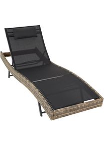 TecTake Tumbona de ratán Moana natural - 404872