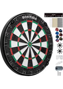 TecTake GmbH tectake Diana Bully con 9 dardos, 21 aletas y accesorios negro/blanco - 405616