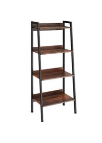 TecTake Estantería - 57,5 x 34 x 138 cm, Madera industrial oscura, rústica - 404702