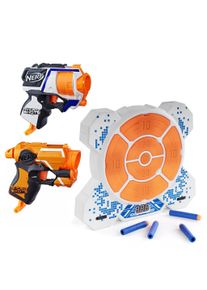 Action Bundle: 2x Nerf MicroShots + Elektronische Zielscheibe DX7 (5 Styles zur Wahl)