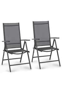 Blumfeldt London Lite, 2 db összecsukható szék, 56,5 x 107 x 68 cm, ComfortMesh, alumínium
